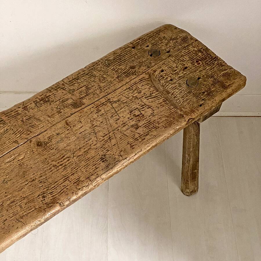 Banc rustique de ferme