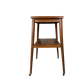 Vintage (tall) side table / plant table on wheels