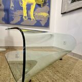 Designer glass coffee table
