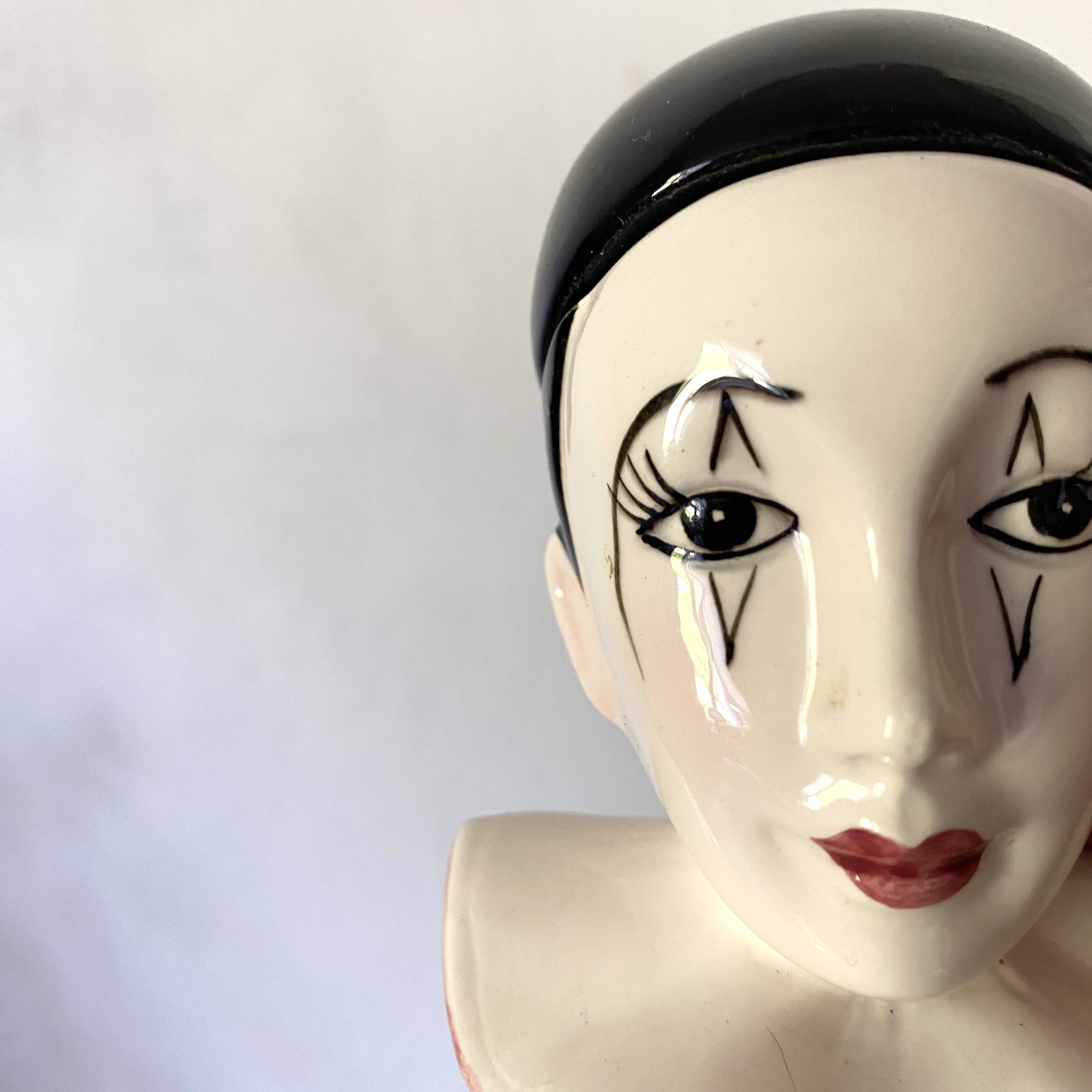 Pierrot salt and pepper egg cups