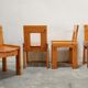 Vintage stretch dining table and 4 chairs by S. Coppola for Roche Bobois