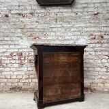 Mahogany console with mirror background period restoration xix th century