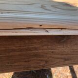 Farmhouse table made of natural wood