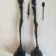 Paire de sculptures africaines en bois