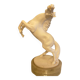 White rearing horse statuette