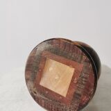 Vintage Wooden Vase: Handcrafted Wood Sculpture, Home Decor