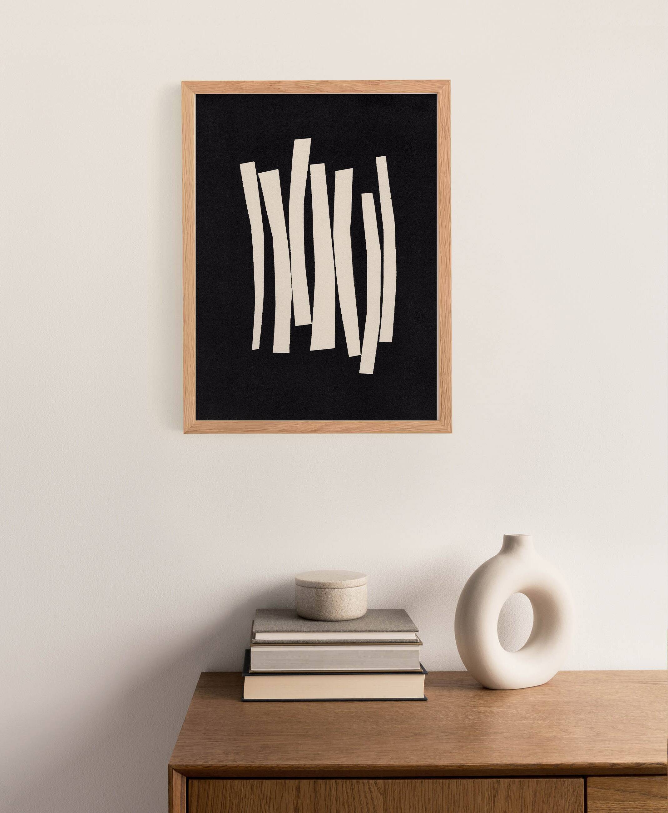 Abstract painting on paper signed Eawy.