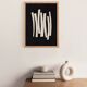 Abstract painting on paper signed Eawy.