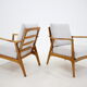 1960s Paire de fauteuils en hêtre par Drevotvar, Tchécoslovaquie