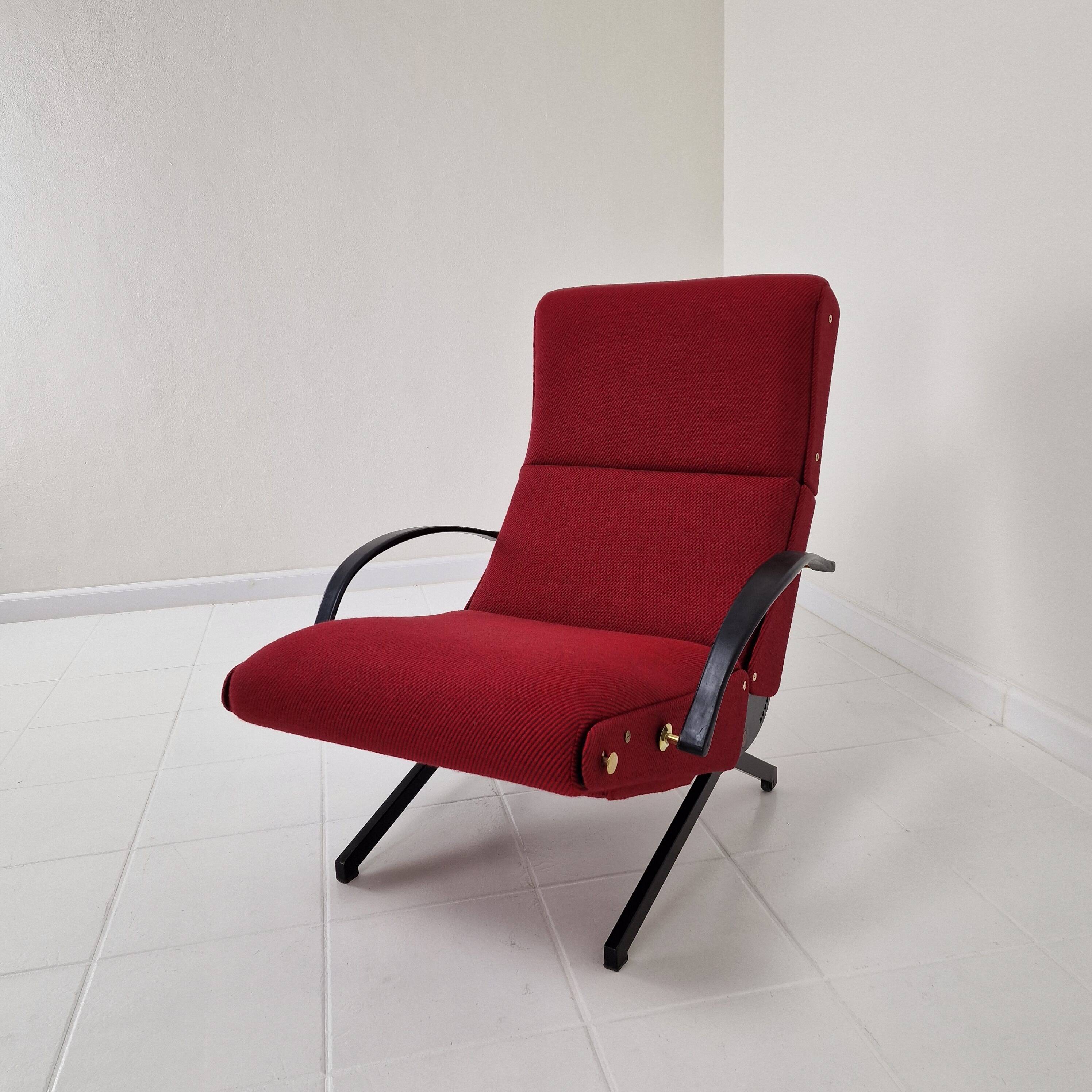 P40 Reclining Lounge Chair by Osvaldo Borsani for Tecno, 1950's