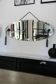 Bevelled mirror in Art Deco style, 1940s-50s.