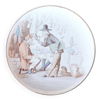 Terre de Fer talking plate Creil et Montereau N°7 merchant series