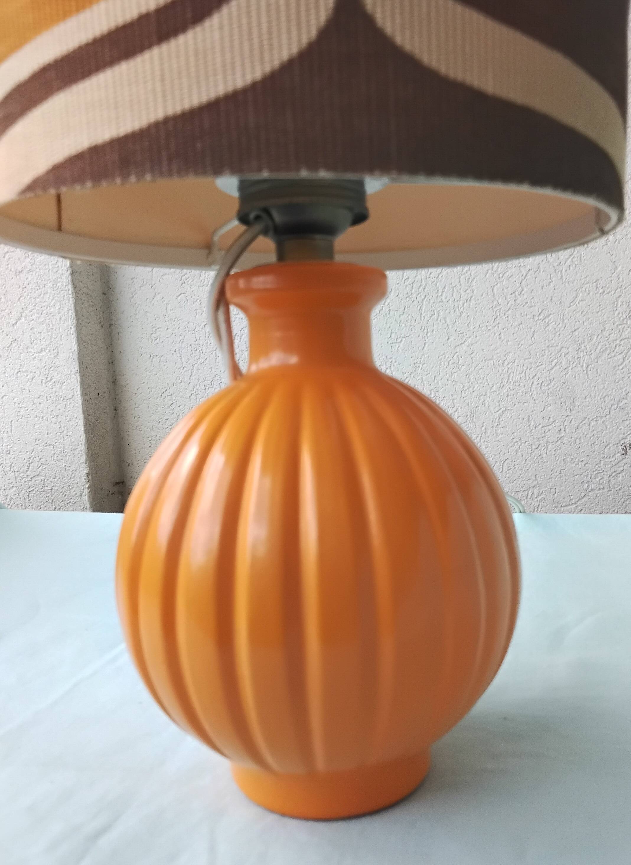 70's glass lamp