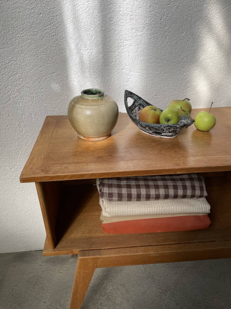 Small glazed ceramic vase