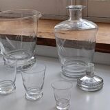 Set of antique carafes and glasses