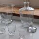 Ensemble carafes et verres anciens