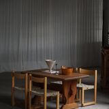 Swedish solid pine dining table from the mid-20th century, Åby Möbelfabrik, 1940s.