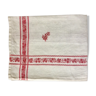Damask and monogrammed cloth