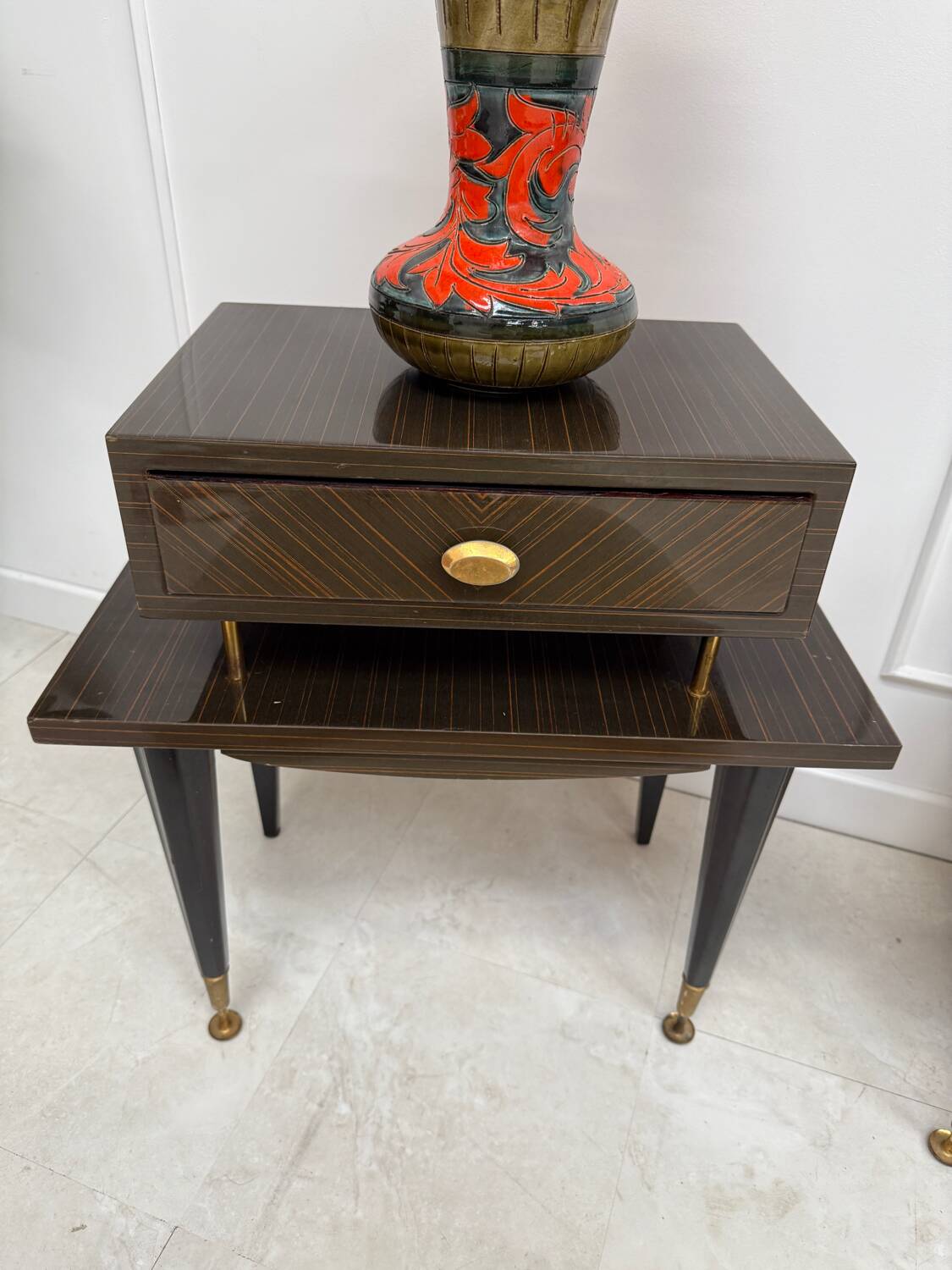 Paire de tables de chevet vintage