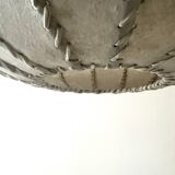 Italian suspension lamp, cocoon ball in resin, 1970s design.