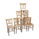 Un lot de 7 chaises