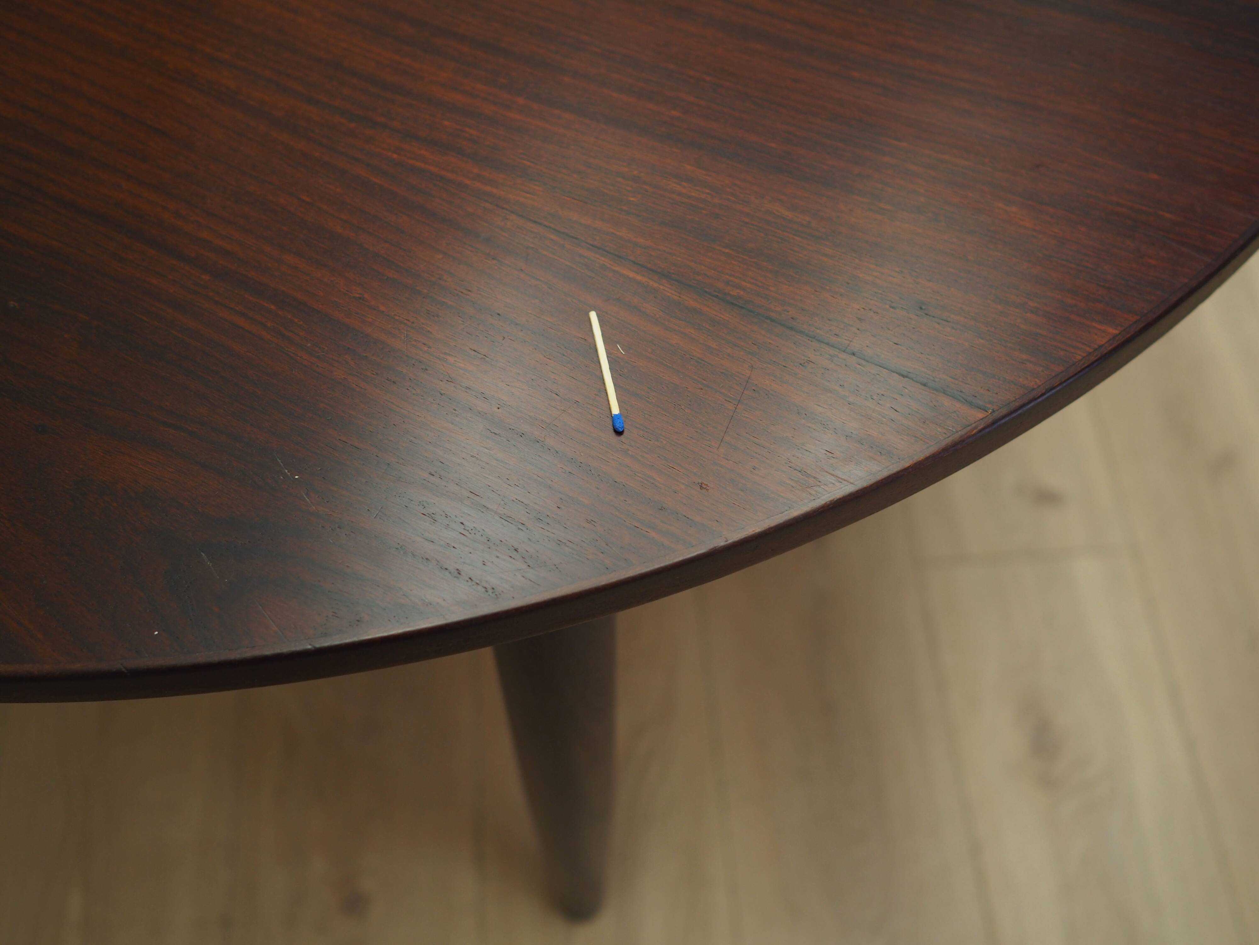Round rosewood table, Danish design, 1970s, production: Denmark