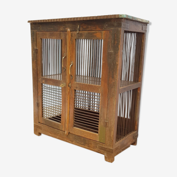 Old teak mesh pantry