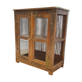 Old teak mesh pantry