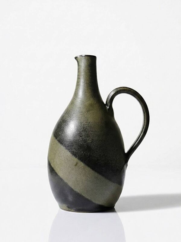 Pichet/cruche poire en grès émaillé vintage années 1960-1970