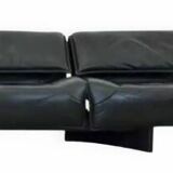 Canapé modulable en cuir 3 places