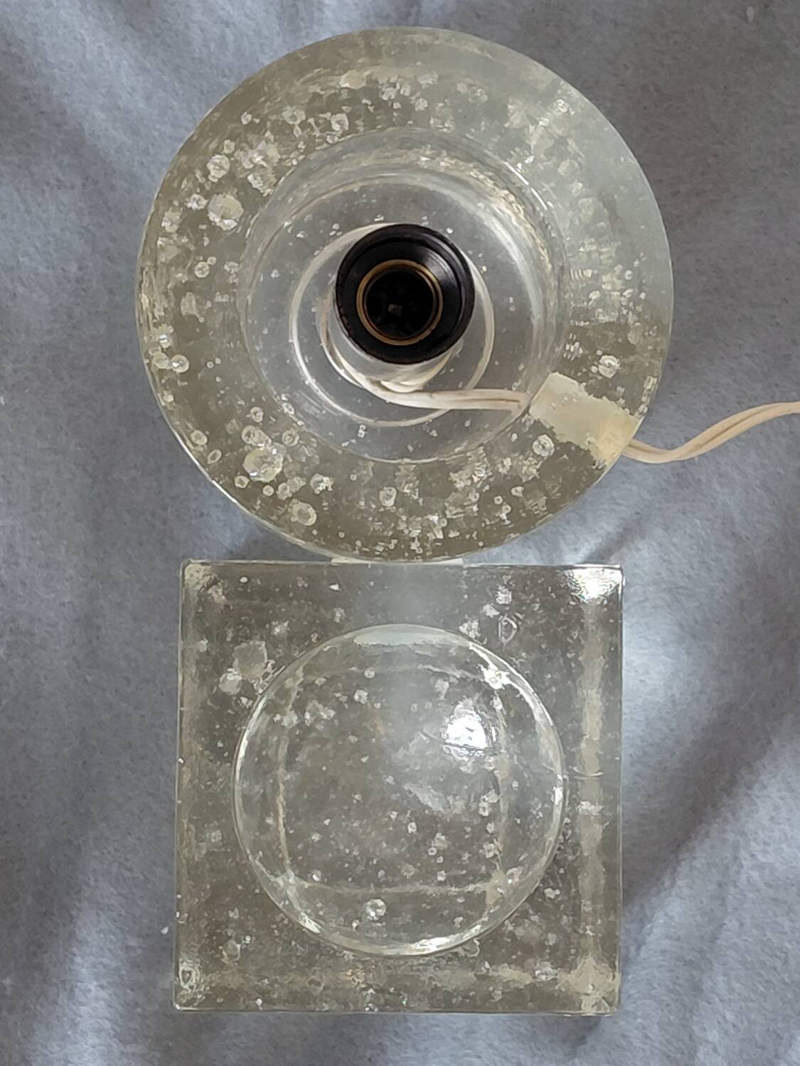 Albano Poli "ice block" table lamp