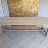 Renovated solid wood farmhouse table