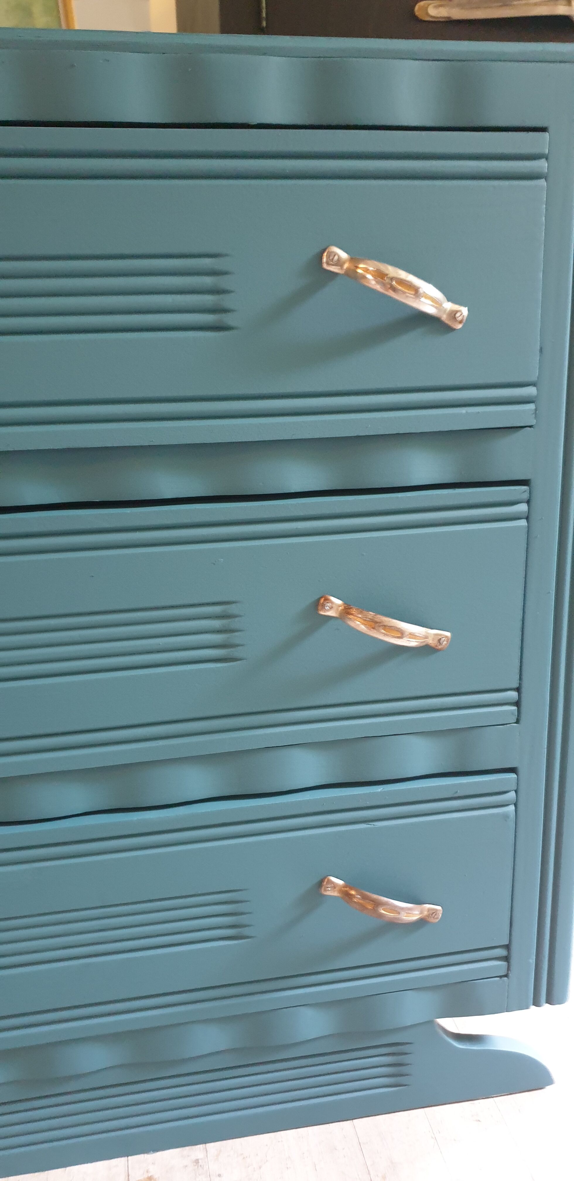 Art Deco blue dresser