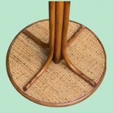 Vintage rattan parrot coat rack 1970