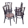 Set of 4 bentwood bistro dining chairs