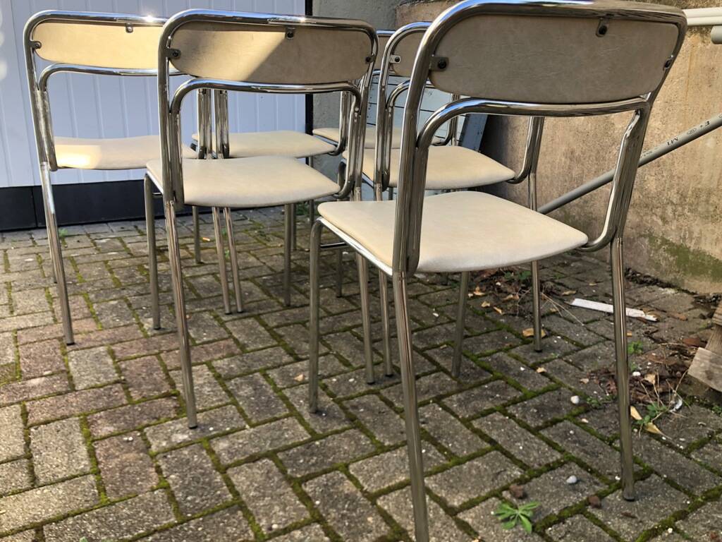 6 vintage Souvignet chairs