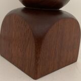 Turned wooden lamp foot