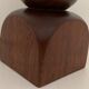 Turned wooden lamp foot