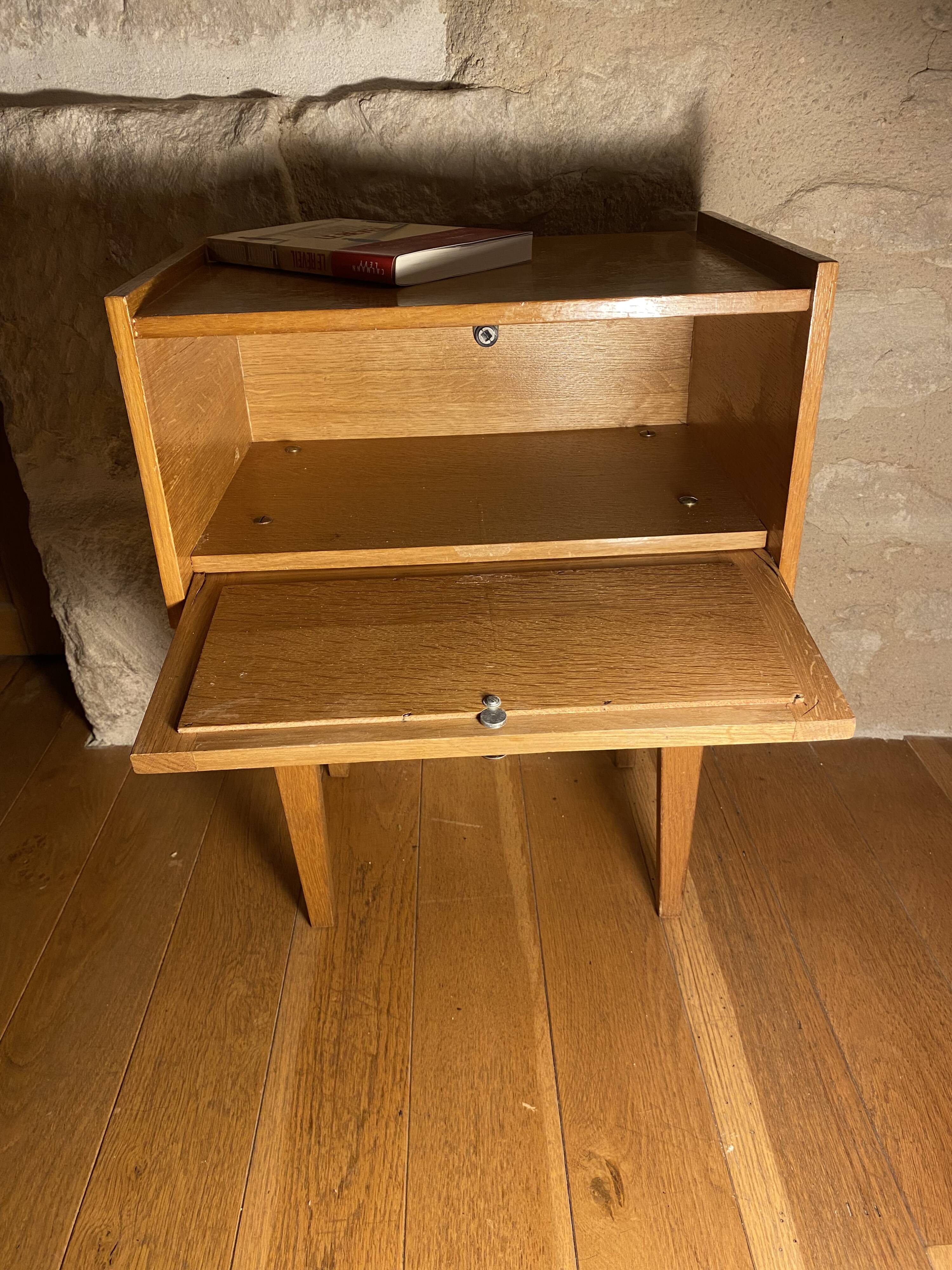 Rattan bedside table