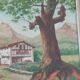 oil on canvas Basque landscape signed Yves Babonnaud 20th century