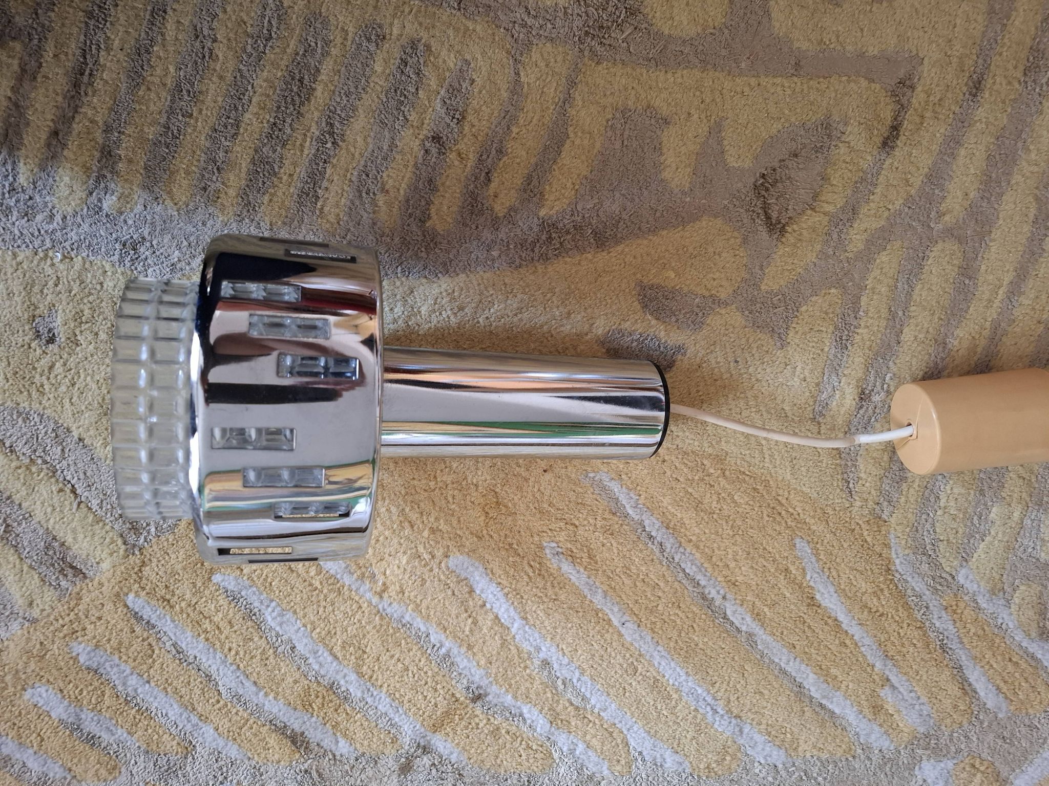 RAAK chrome metal pendant light, 1970s