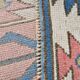 Dusty Pink & Blue Handmade Vintage Rug, 141x184 Cm