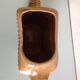 Rectangular ochre pitcher imitation wicker / vintage 60s-70s