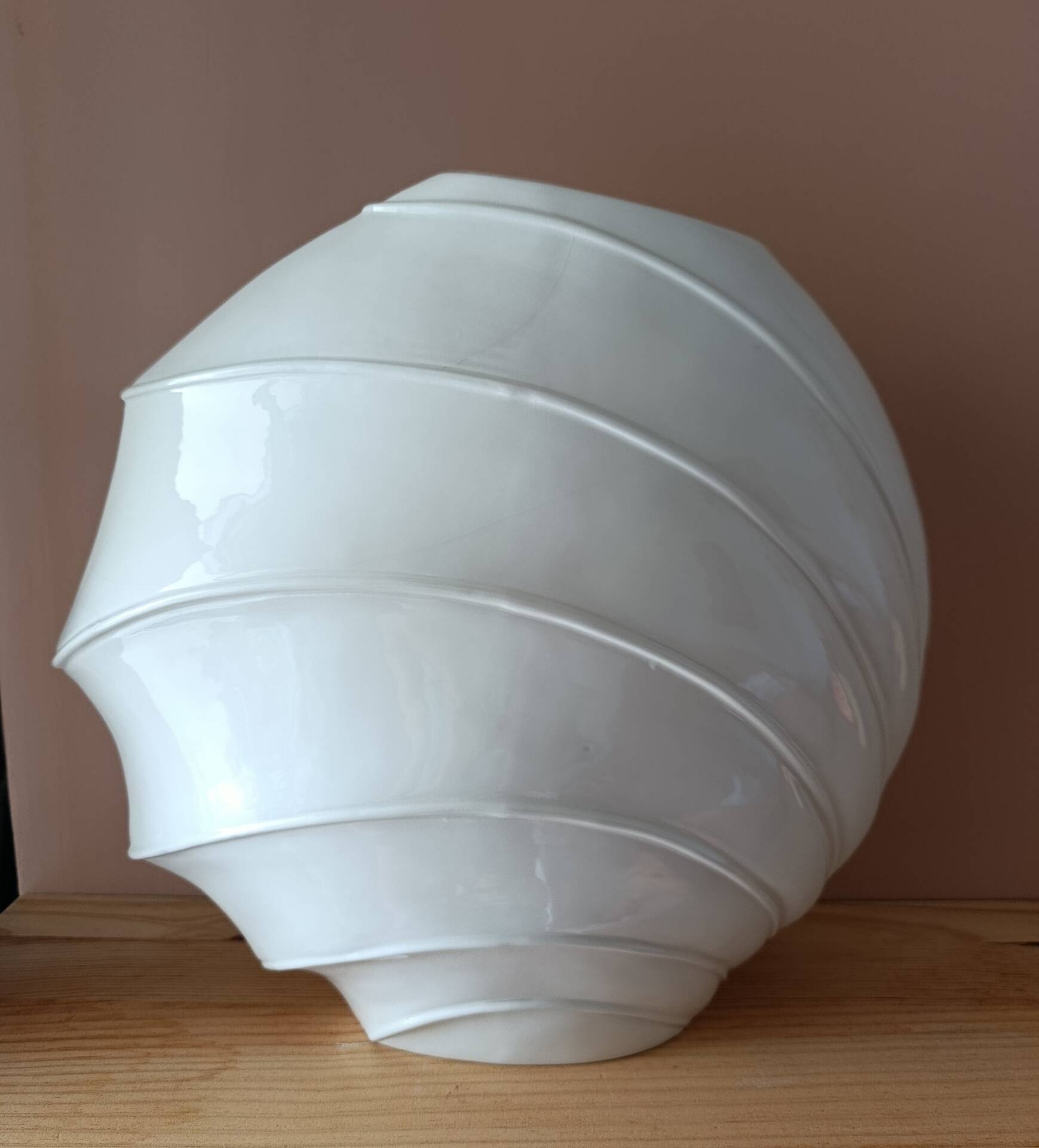 Large sculptural vase Hubert Olivier – Model OB207 – Glazed ceramic