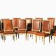 Set of 14 Louis XVI style lacquered chairs