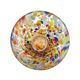 Set of 6 blown glass glasses from Venice with Effetre Murano murrine.