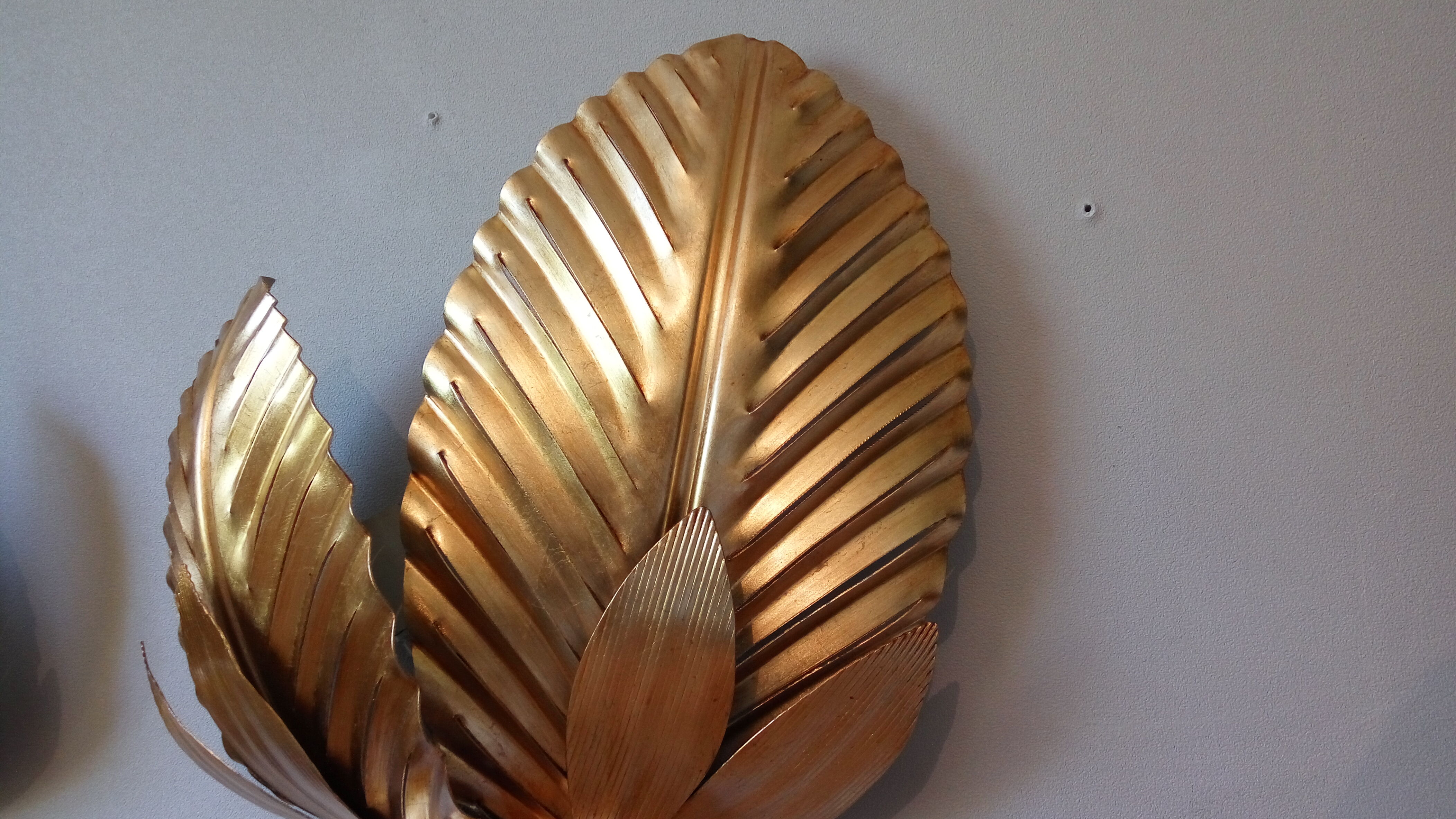 Pair vintage style jungle wall