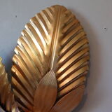 Pair vintage style jungle wall