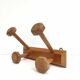 Wall coat rack 4 wooden hooks