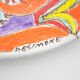 Vintage italian ceramic oval plate by Giovanni De Simone, 1960s